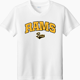 Sport-Tek Youth Competitor United Short-Sleeve V-Neck Tee