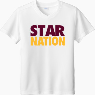 Sport-Tek Youth Competitor United Short-Sleeve V-Neck Tee