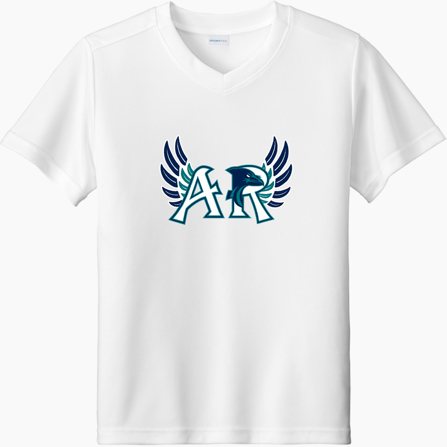 AUBURN RIVERSIDE HIGH SCHOOL RAVENS Sport-Tek Youth Competitor United Short-Sleeve V-Neck Tee