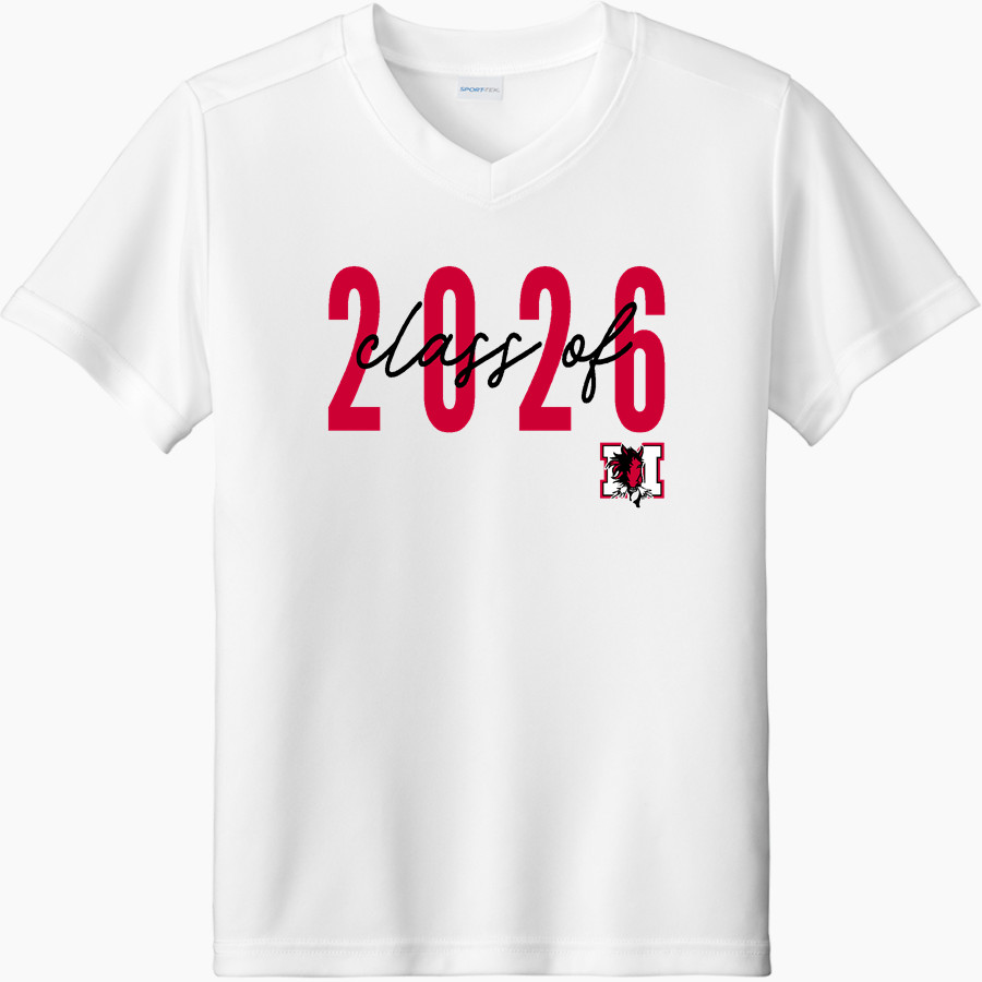 Merriwether Mustangs <span class="pdp-name-mascot">Merriwether Mustangs</span> Sport-Tek Youth Competitor United Short-Sleeve V-Neck Tee
