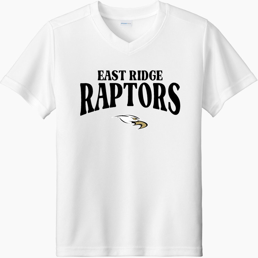 East Ridge Raptors Sport-Tek Youth Competitor United Short-Sleeve V-Neck Tee