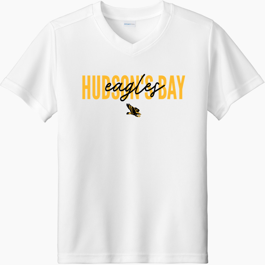 Hudson's Bay Eagles Sport-Tek Youth Competitor United Short-Sleeve V-Neck Tee