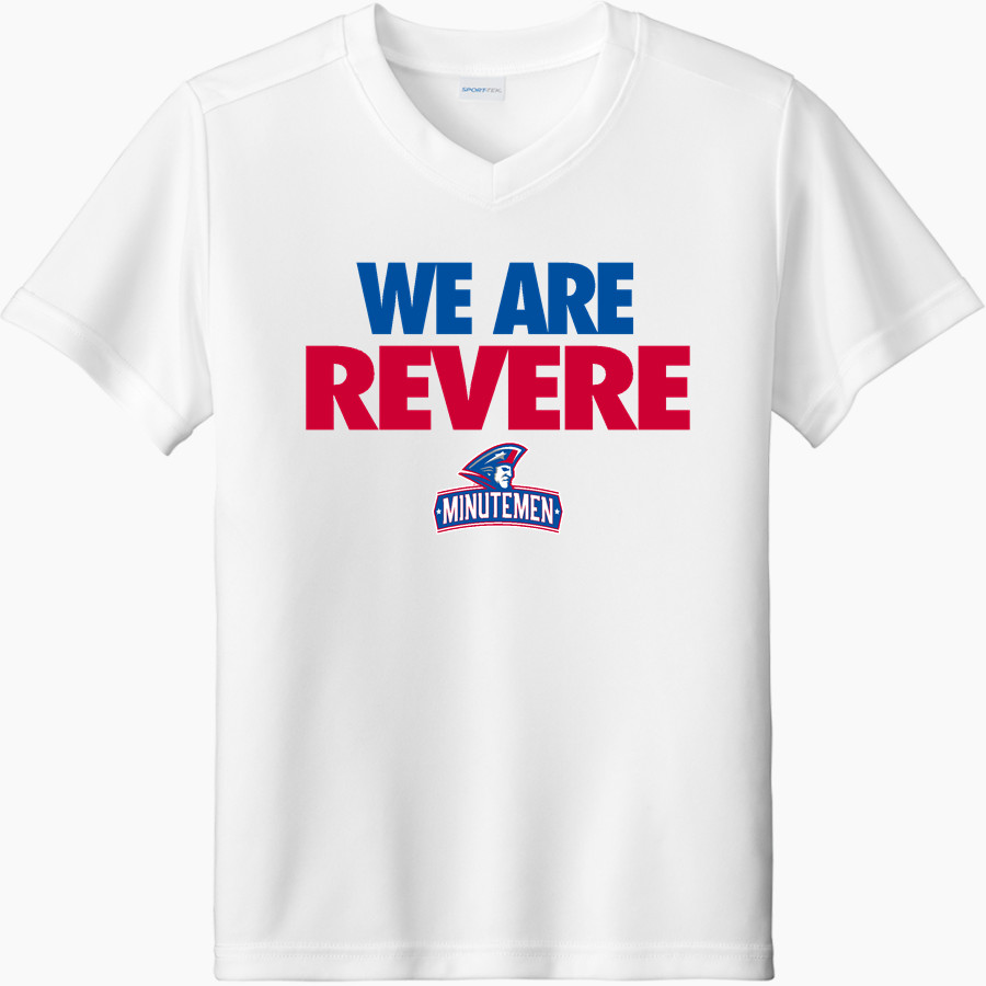 REVERE MINUTEMEN ONLINE STORE Sport-Tek Youth Competitor United Short-Sleeve V-Neck Tee