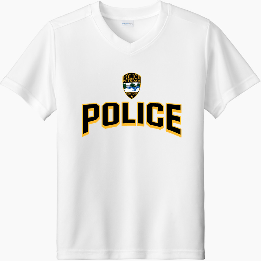 Potsdam Police Deptartment Police <span class="pdp-name-mascot">Potsdam Police Deptartment Police</span> Sport-Tek Youth Competitor United Short-Sleeve V-Neck Tee