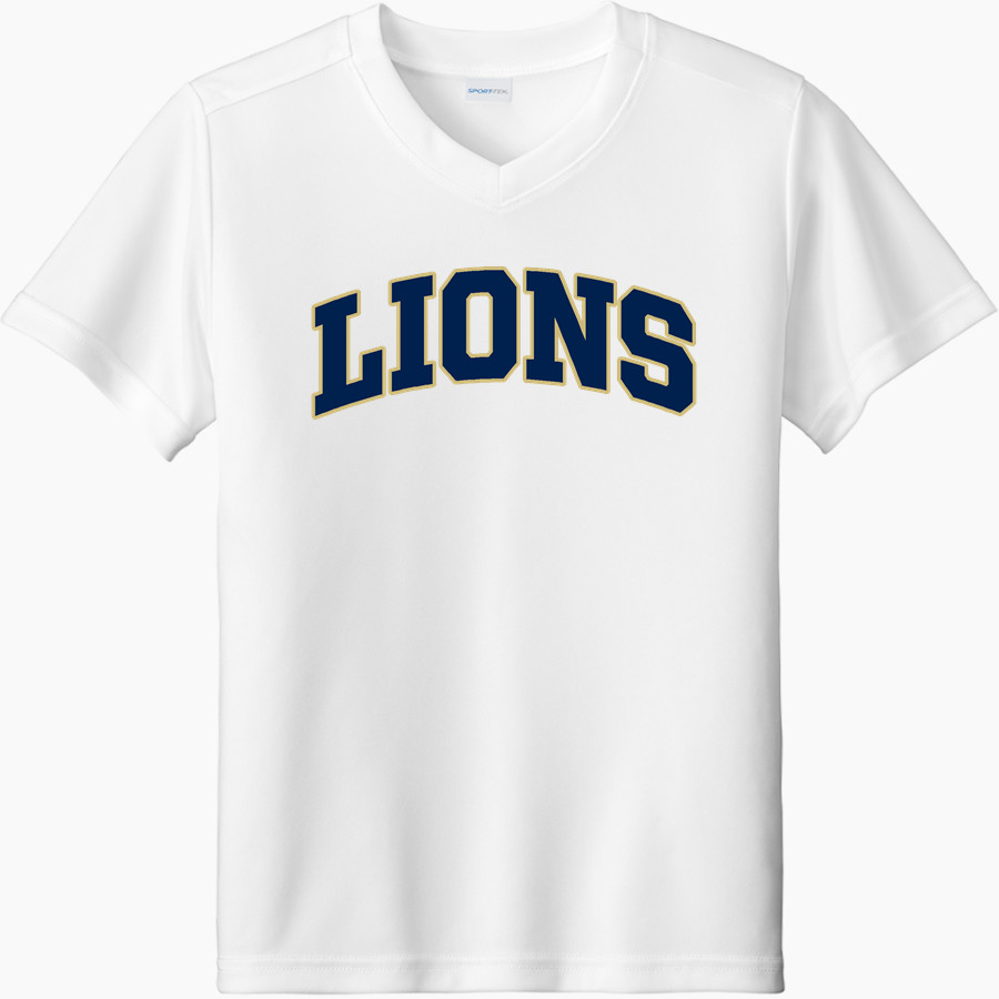 Calvary Lions Sport-Tek Youth Competitor United Short-Sleeve V-Neck Tee