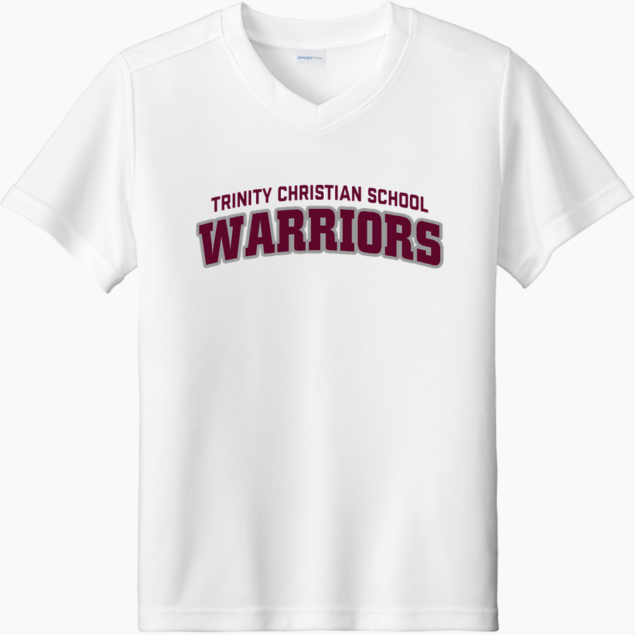 Trinity Christian Warriors <span class="pdp-name-mascot">Trinity Christian School Warriors</span> Sport-Tek Youth Competitor United Short-Sleeve V-Neck Tee
