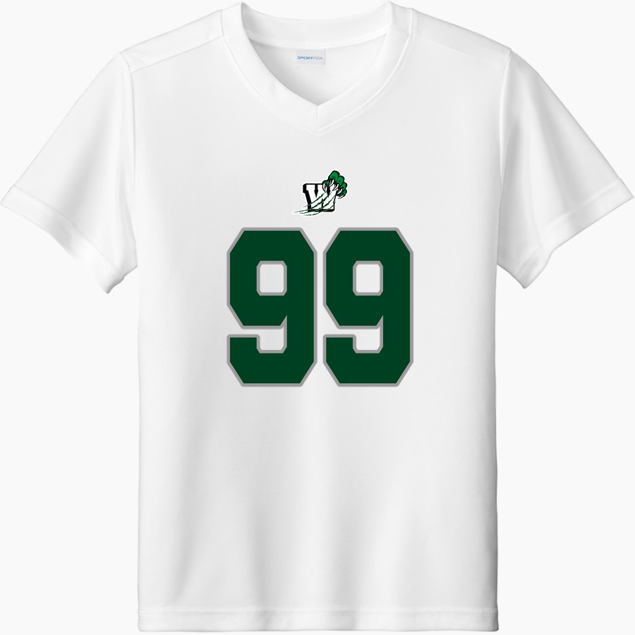 PLAINFIELD CENTRAL HIGH SCHOOL WILDCATS Sport-Tek Youth Competitor United Short-Sleeve V-Neck Tee