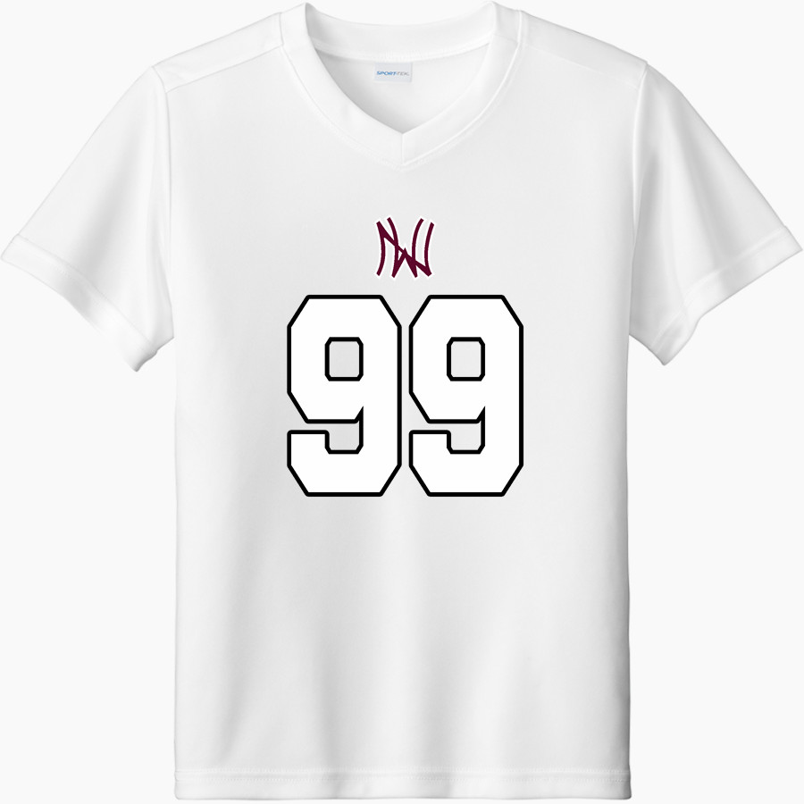 NANIH WAIYA HIGH SCHOOL WARRIORS <span class="pdp-name-mascot">NANIH WAIYA WARRIORS</span> Sport-Tek Youth Competitor United Short-Sleeve V-Neck Tee