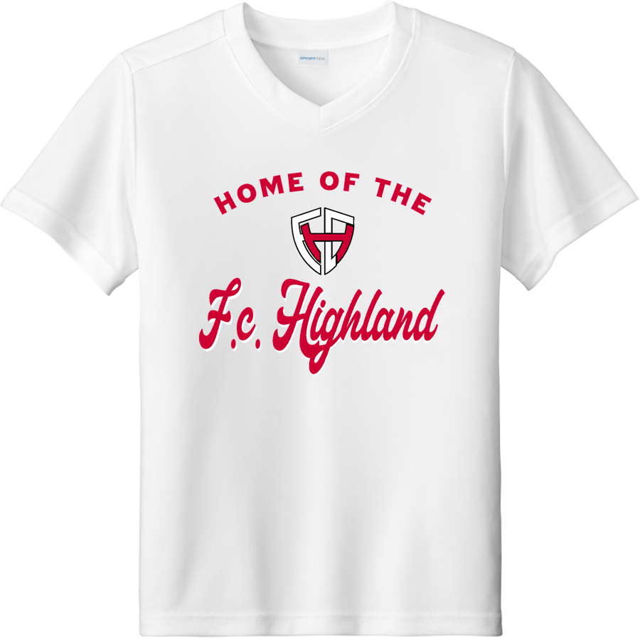 F.C. HIGHLAND F.C. HIGHLAND <span class="pdp-name-mascot">F.C. HIGHLAND</span> Sport-Tek Youth Competitor United Short-Sleeve V-Neck Tee