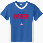 Massena Red Raiders <span class="pdp-name-mascot">Massena Raiders</span> Sport-Tek Youth Competitor United Short-Sleeve V-Neck Tee Front Thumbnail