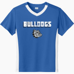 Woodburn Bulldogs <span class="pdp-name-mascot">Woodburn Bulldogs</span> Sport-Tek Youth Competitor United Short-Sleeve V-Neck Tee Front Thumbnail