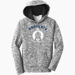 OLDENBURG ACADEMY TWISTERS <span class="pdp-name-mascot">OLDENBURG ACADEMY TWISTERS</span> Sport-Tek Youth PosiCharge Electric Heather Fleece Hoodie Front Thumbnail