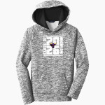 Minnesota State University Mankato <span class="pdp-name-mascot">Minnesota State Mavericks</span> Sport-Tek Youth PosiCharge Electric Heather Fleece Hoodie Front Thumbnail