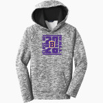 BALL HIGH SCHOOL GOLDEN TORNADOES <span class="pdp-name-mascot">BALL GOLDEN TORNADOES</span> Sport-Tek Youth PosiCharge Electric Heather Fleece Hoodie Front Thumbnail