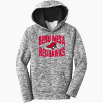 Benedictine University Mesa Redhawks Sport-Tek Youth PosiCharge Electric Heather Fleece Hoodie Front Thumbnail