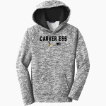 Carver E&S E&S Sport-Tek Youth PosiCharge Electric Heather Fleece Hoodie Front Thumbnail