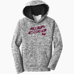 MILLBURY SR HIGH SCHOOL WOOLIES <span class="pdp-name-mascot">MILLBURY MEMORIAL WOOLIES</span> Sport-Tek Youth PosiCharge Electric Heather Fleece Hoodie Front Thumbnail