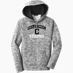 CISTERCIAN PREPARATORY SCHOOL HAWKS <span class="pdp-name-mascot">CISTERCIAN HAWKS</span> Sport-Tek Youth PosiCharge Electric Heather Fleece Hoodie Front Thumbnail