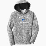 HARRISONVILLE HIGH SCHOOL WILDCATS Sport-Tek Youth PosiCharge Electric Heather Fleece Hoodie Front Thumbnail