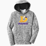 DEFOREST HIGH SCHOOL NORSKIES Sport-Tek Youth PosiCharge Electric Heather Fleece Hoodie Front Thumbnail
