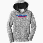 WOLVERINE-HOOSIER ATHLETIC CONFERENCE <span class="pdp-name-mascot">WOLVERINE-HOOSIER ATHLETIC CONFERENCE</span> Sport-Tek Youth PosiCharge Electric Heather Fleece Hoodie Front Thumbnail