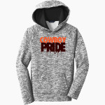 WEST HIGH SCHOOL COWBOYS Sport-Tek Youth PosiCharge Electric Heather Fleece Hoodie Front Thumbnail