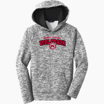 NORTH CENTRAL HIGH SCHOOL Wolfpack <span class="pdp-name-mascot">NORTH CENTRAL INDIANS</span> Sport-Tek Youth PosiCharge Electric Heather Fleece Hoodie Front Thumbnail