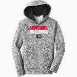 SENTINEL HIGH SCHOOL BULLDOGS <span class="pdp-name-mascot">SENTINEL BULLDOGS</span> Sport-Tek Youth PosiCharge Electric Heather Fleece Hoodie Front Thumbnail