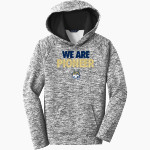 Pioneer Wildcats <span class="pdp-name-mascot">Pioneer Middle School Wildcats</span> Sport-Tek Youth PosiCharge Electric Heather Fleece Hoodie Front Thumbnail