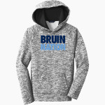 BARTLESVILLE HIGH SCHOOL BRUINS <span class="pdp-name-mascot">BARTLESVILLE BRUINS</span> Sport-Tek Youth PosiCharge Electric Heather Fleece Hoodie Front Thumbnail