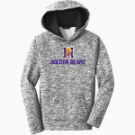 Miles Golden Bears Sport-Tek Youth PosiCharge Electric Heather Fleece Hoodie Front Thumbnail