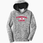 PITTSBURGH NATIONAL LEAGUE PITTSBURGH NATIONAL <span class="pdp-name-mascot">PITTSBURGH NATIONAL LEAGUE</span> Sport-Tek Youth PosiCharge Electric Heather Fleece Hoodie Front Thumbnail