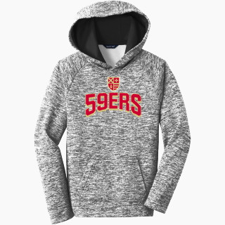 Sport-Tek Youth PosiCharge Electric Heather Fleece Hoodie