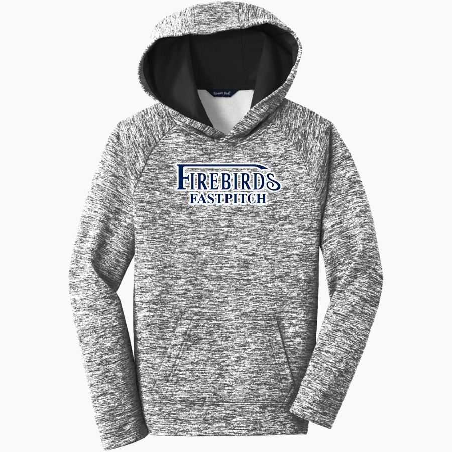 Firebirds Fastpitch The Official Online Store Sport-Tek Youth PosiCharge Electric Heather Fleece Hoodie