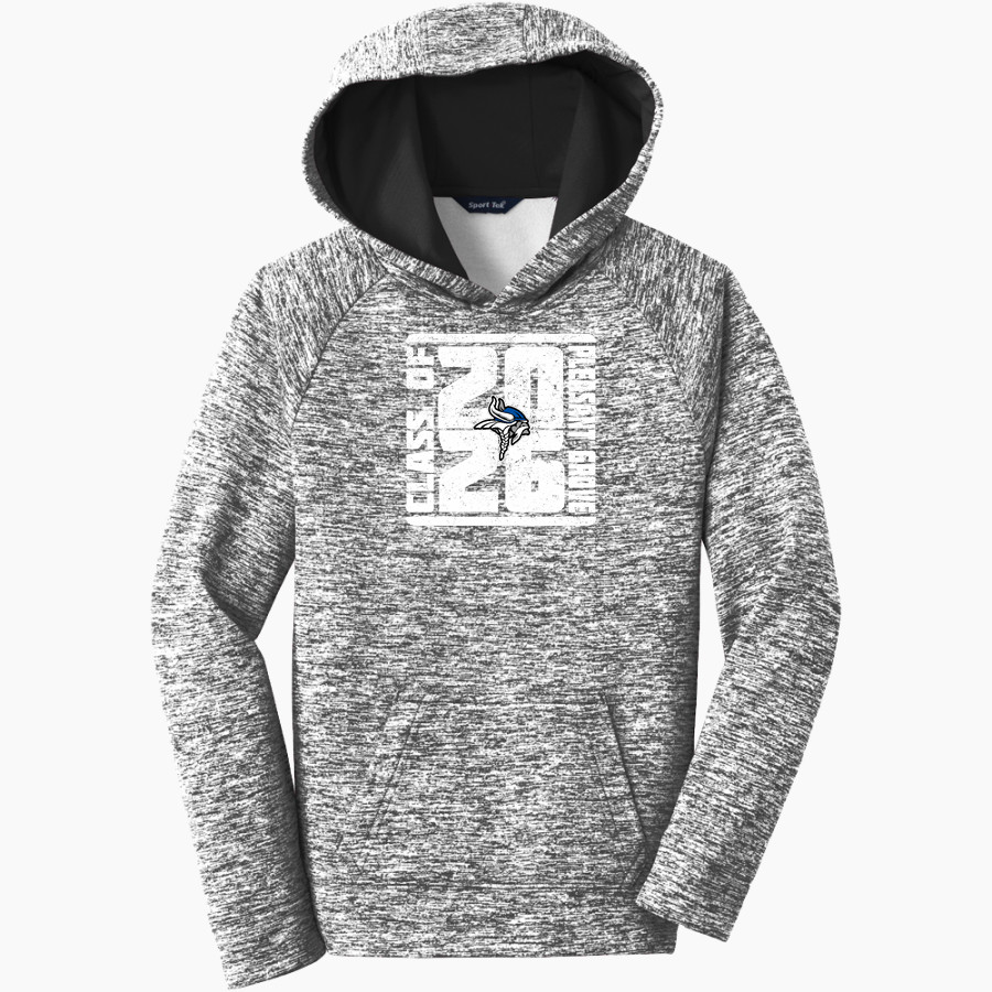 PLEASANT GROVE HIGH SCHOOL VIKINGS <span class="pdp-name-mascot">PLEASANT GROVE VIKINGS</span> Sport-Tek Youth PosiCharge Electric Heather Fleece Hoodie