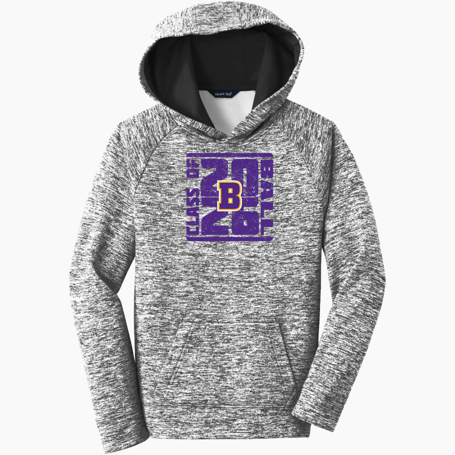 BALL HIGH SCHOOL GOLDEN TORNADOES <span class="pdp-name-mascot">BALL GOLDEN TORNADOES</span> Sport-Tek Youth PosiCharge Electric Heather Fleece Hoodie