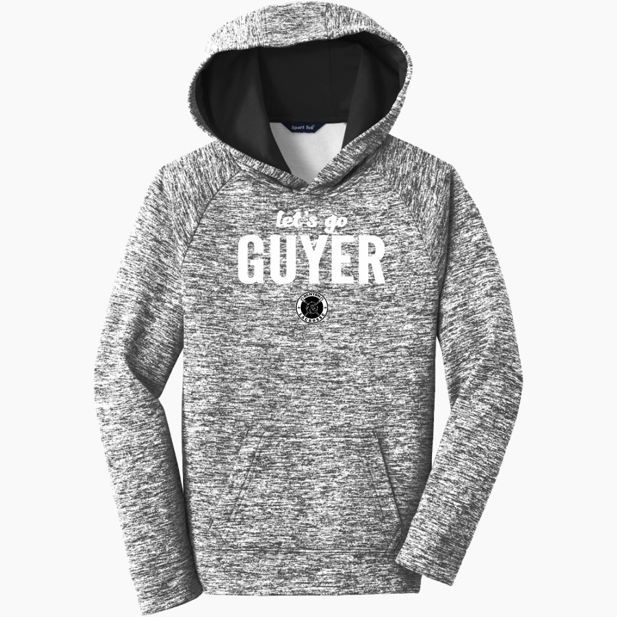 Denton Lacrosse Lacrosse Sport-Tek Youth PosiCharge Electric Heather Fleece Hoodie