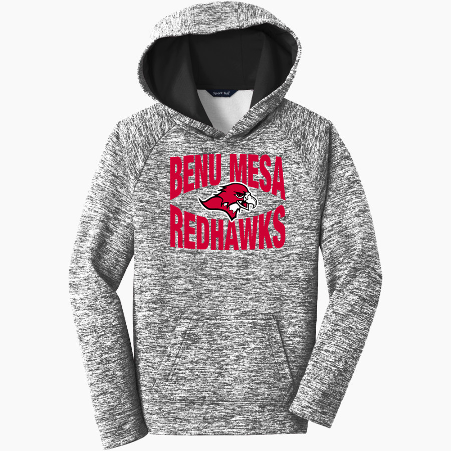 Benedictine University Mesa Redhawks Sport-Tek Youth PosiCharge Electric Heather Fleece Hoodie