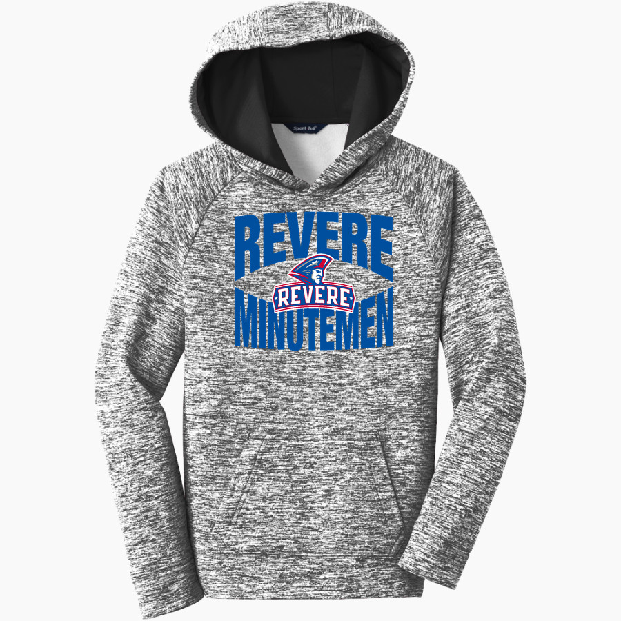 REVERE MINUTEMEN ONLINE STORE Sport-Tek Youth PosiCharge Electric Heather Fleece Hoodie