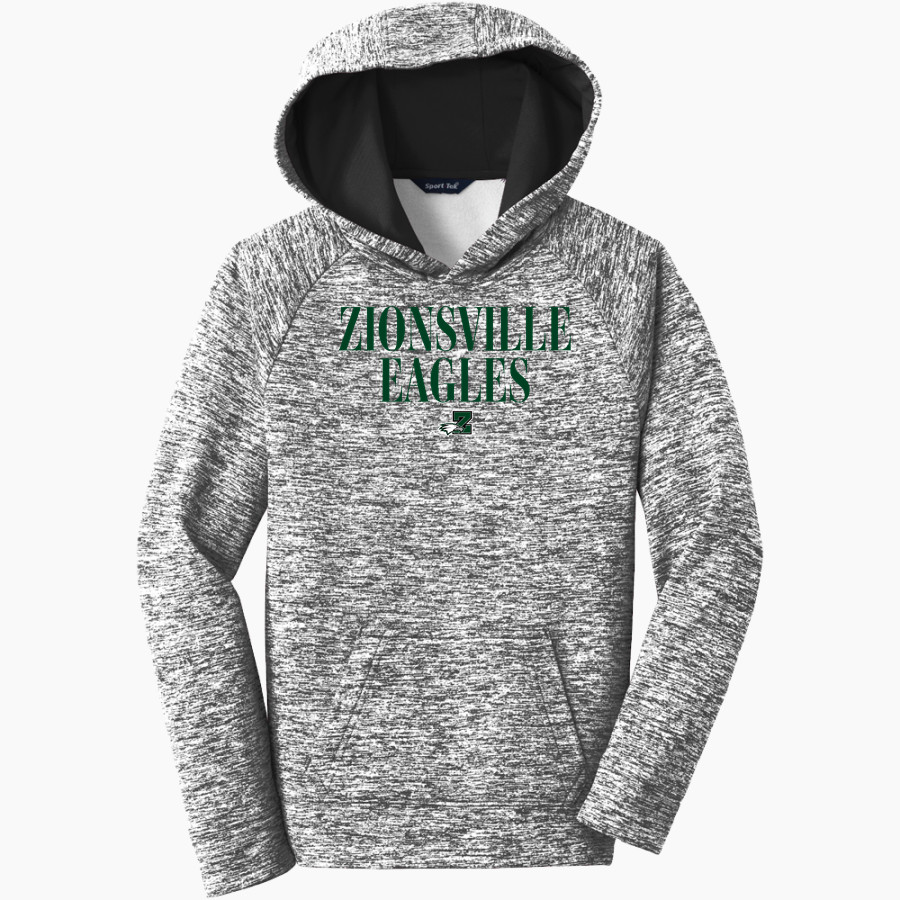 Zionsville Eagles <span class="pdp-name-mascot">Zionsville Eagles</span> Sport-Tek Youth PosiCharge Electric Heather Fleece Hoodie