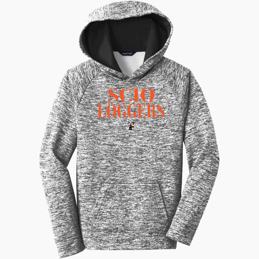 Scio Loggers <span class="pdp-name-mascot">Scio Loggers</span> Sport-Tek Youth PosiCharge Electric Heather Fleece Hoodie