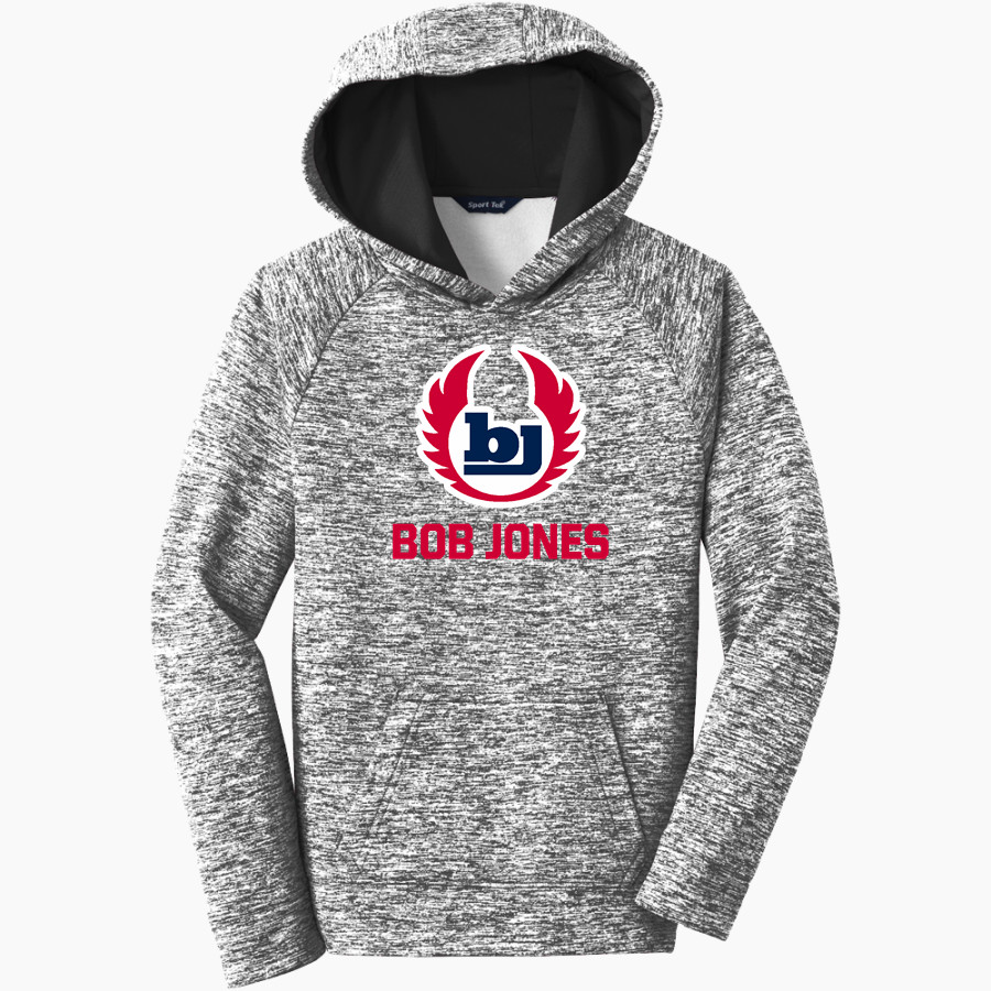 Bob Jones Patriots Sport-Tek Youth PosiCharge Electric Heather Fleece Hoodie