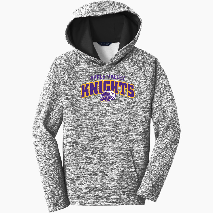 Apple Valley Knights Sport-Tek Youth PosiCharge Electric Heather Fleece Hoodie