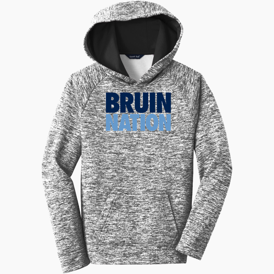 BARTLESVILLE HIGH SCHOOL BRUINS <span class="pdp-name-mascot">BARTLESVILLE BRUINS</span> Sport-Tek Youth PosiCharge Electric Heather Fleece Hoodie