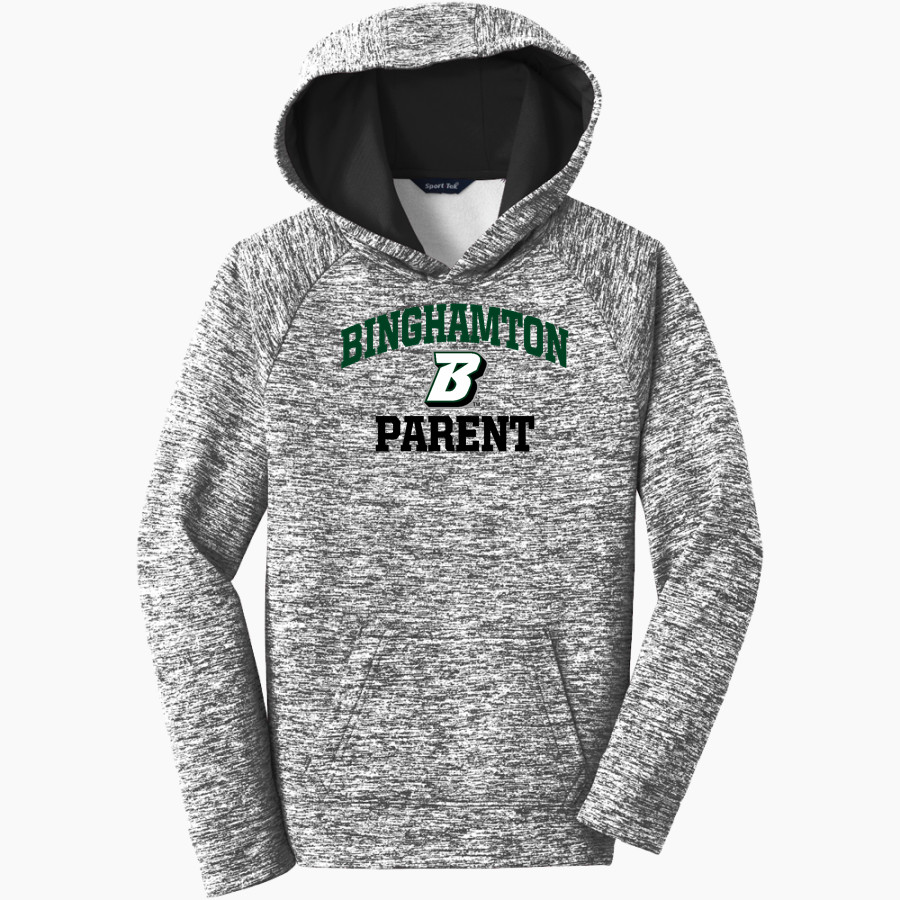 Binghamton University Sport-Tek Youth PosiCharge Electric Heather Fleece Hoodie