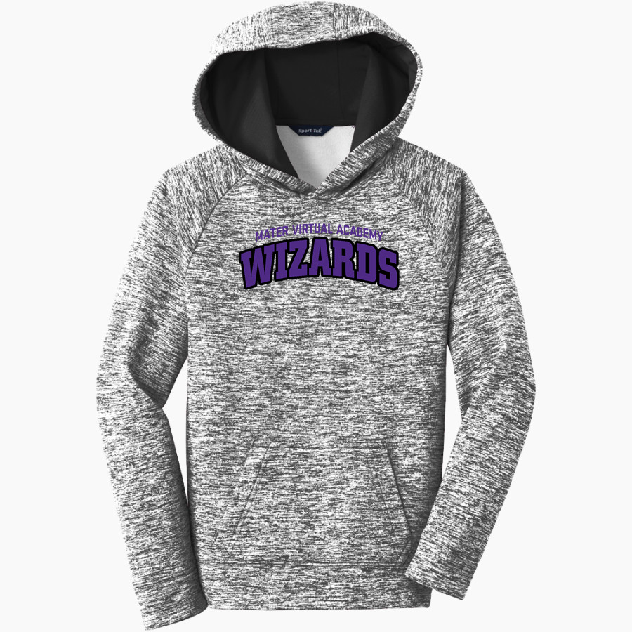 Mater Virtual Academy Wizards <span class="pdp-name-mascot">Mater Virtual Academy Wizards</span> Sport-Tek Youth PosiCharge Electric Heather Fleece Hoodie