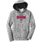 RIO VISTA HIGH SCHOOL RAMS <span class="pdp-name-mascot">RIO VISTA RAMS</span> Sport-Tek Youth PosiCharge Electric Heather Fleece Hoodie Front Thumbnail