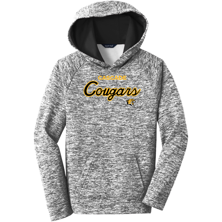 CASCADE HIGH SCHOOL COUGARS <span class="pdp-name-mascot">CASCADE COUGARS</span> Sport-Tek Youth PosiCharge Electric Heather Fleece Hoodie