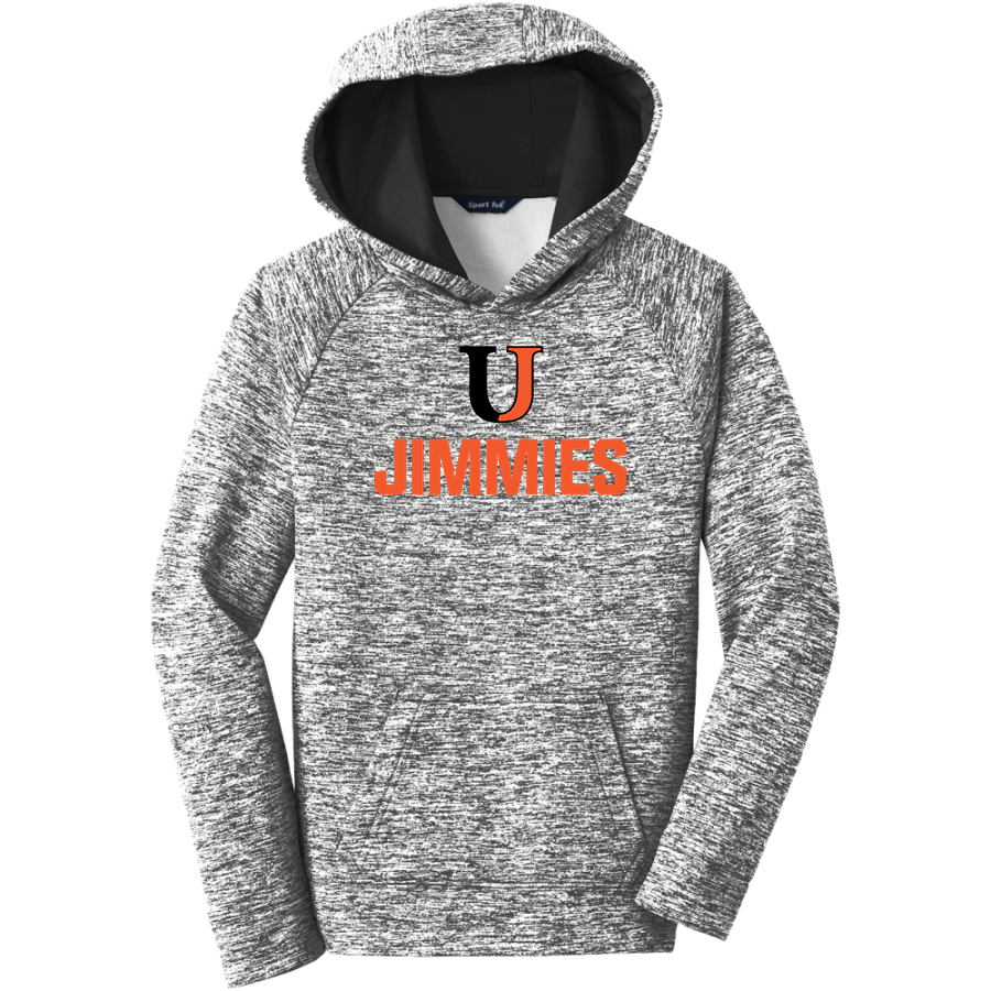 University Of Jamestown Jimmies <span class="pdp-name-mascot">University Of Jamestown Jimmies</span> Sport-Tek Youth PosiCharge Electric Heather Fleece Hoodie
