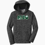 Aldo Leopold Aldo Leopold <span class="pdp-name-mascot">Aldo Leopold</span> Sport-Tek Youth PosiCharge Electric Heather Fleece Hoodie Front Thumbnail